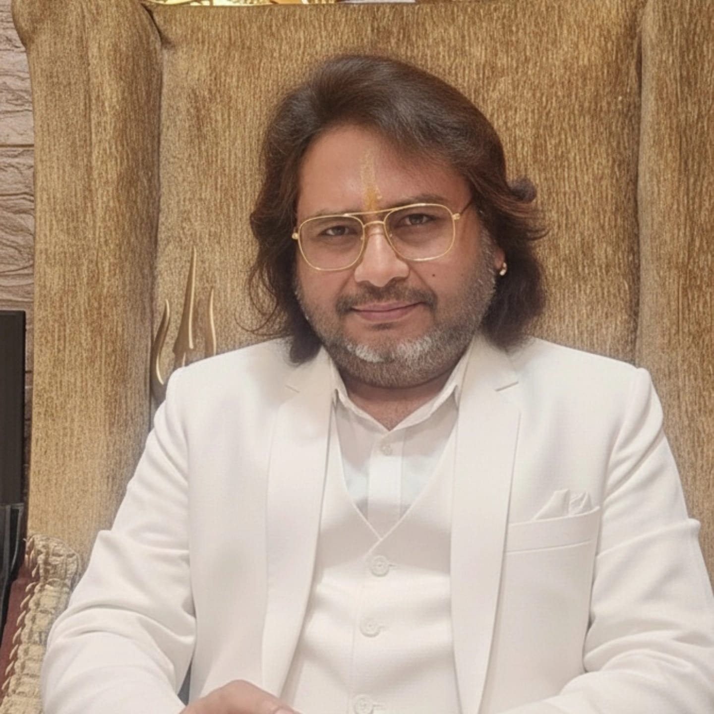 Best astrologer in Shyambazar Kolkata Dr. Souvvik Ghosh performing puja - Jyotish Acharya
